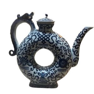 Antique Andrea Sadek circle vase/tea pot